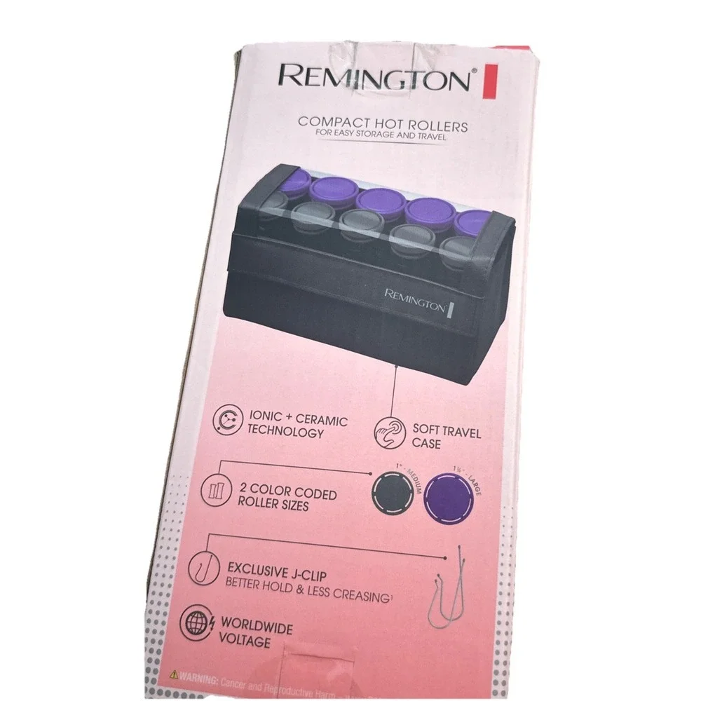 Remington Compact Ceramic Worldwide Voltage Travel Hair Setter Hot Rollers H1015